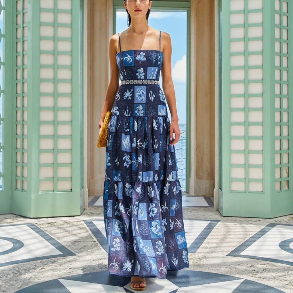 Agua by Agua Bendita Lima Algea Dress with garment bag